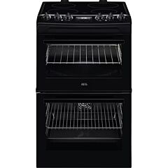 AEG CCX1530ACB Black 55cm SurroundCook Ceramic Cooker with Double Oven