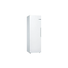 Bosch KSV36VWEPG White 186X60 Upright Larder Fridge, Vitafresh, Bottle Rack