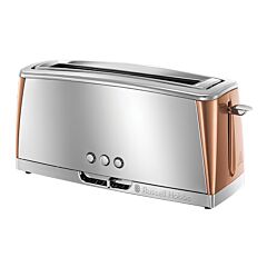 Russell Hobbs 24310 Steel/Copper Luna 2 Slice Long Slot 