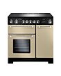 Rangemaster KCH90ECCR/C Cream Kitchener 90 Ceramic Range Cooker with Chrome Trim