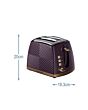 Russell Hobbs 26393 Mulberry Groove 2 Slice Toaster