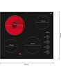 Siemens ET61RCEA1E Black Glass IQ100 60cm Ceramic Hob