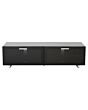 TTAP SOR-1600-BLK Black Sorrento Modern High Gloss TV Cabinet