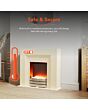 Warmlite WL45011 York Fireplace Suite - Cream