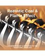 Warmlite WL45048 Whitby 2KW Electric Fire Inset with Remote Control