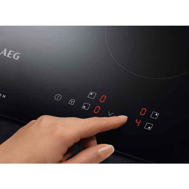 AEG IBS6420SCB Black Glass 3000Induction 60Cm Hob