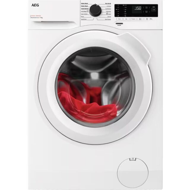 AEG LFX50942B White 5000 Series Autosense 9Kg Washer 