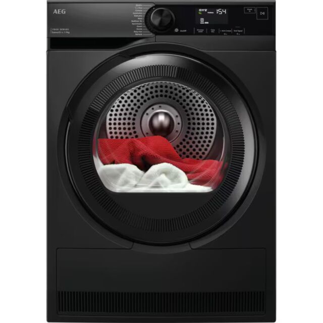 AEG TR749GU4B Black 7000 Sensidry Heat Pump 9Kg Dryer