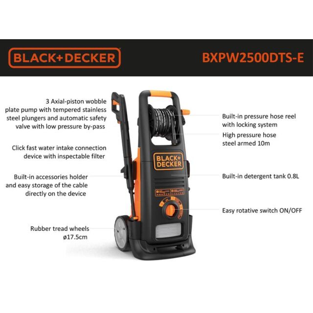 Black and Decker BXPW2500DTS-E 2500E Pressure Washer