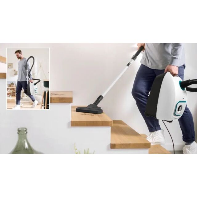 Bosch BGB41HYGGB White Bagged Cylinder Vacuum