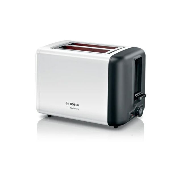 Bosch TAT3P421GB White DesignLine Compact Toaster