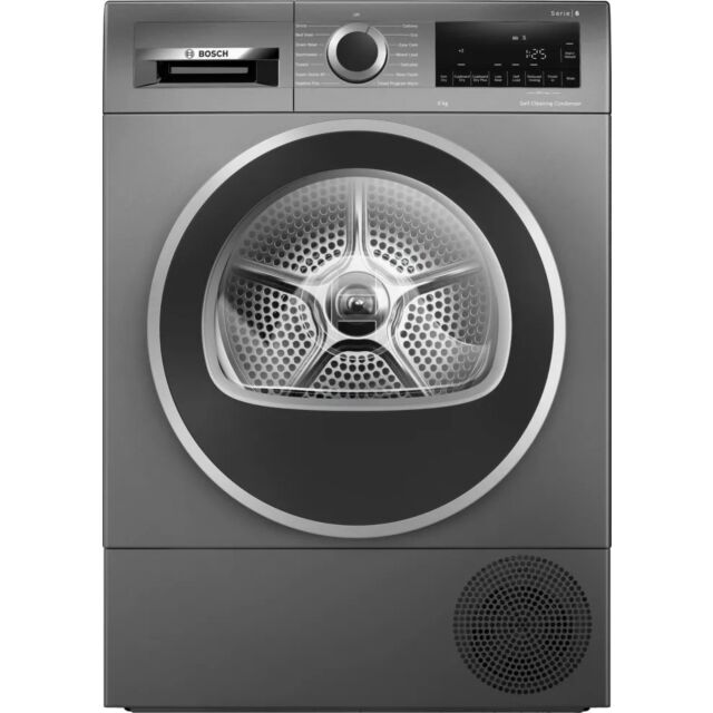 Bosch WQG245R2GB Cast Iron Grey Series6 Heat Pump Dryer 9Kg