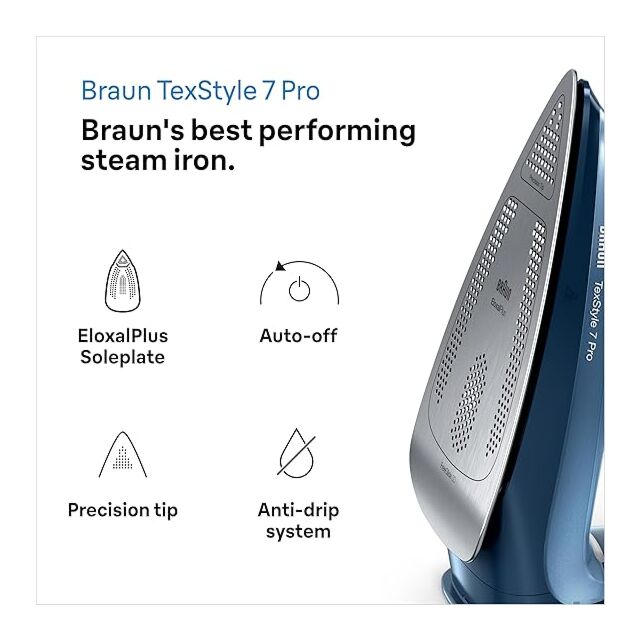 Braun SI7160BL Blue 3000W Texstyle 7 Steam Iron