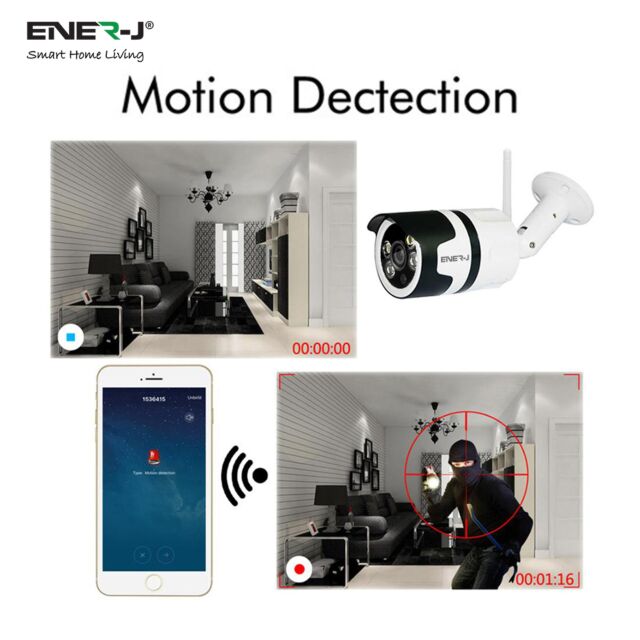 Ener-J IPC1015 Smart Outdoor WiFi IP Camera 1.3MP