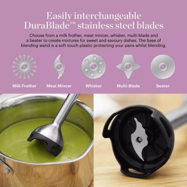Good Food GF12012 Digital Hand Blender With Multi Attachments