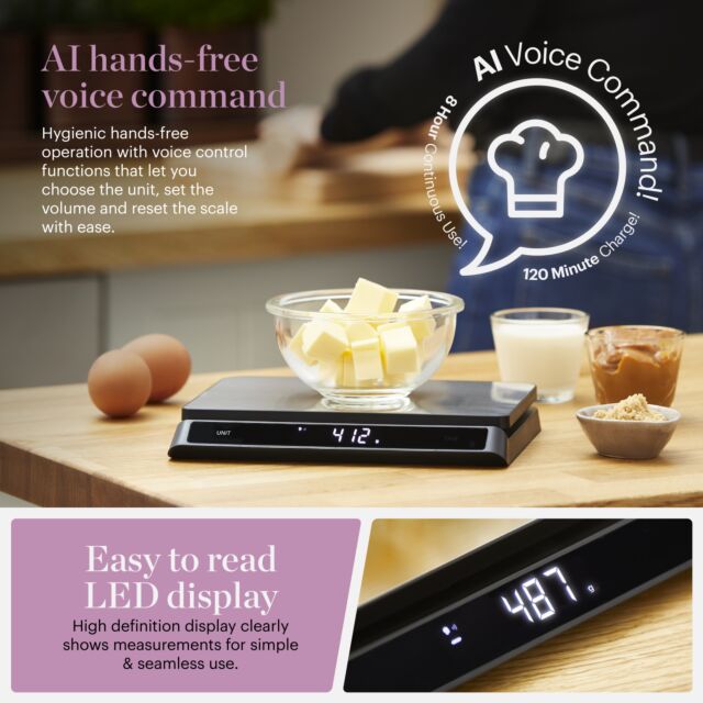 Good Food GF876009 Digital Talking Kitchen Scale