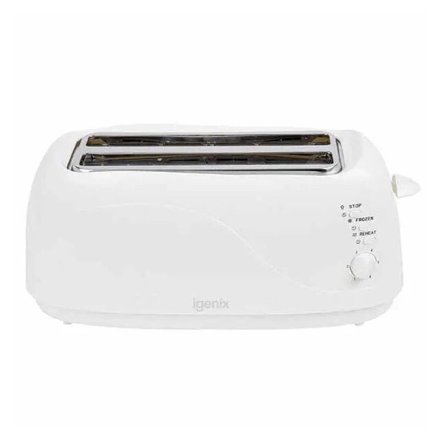 Igenix IG3020 White 4 Slice Toaster 