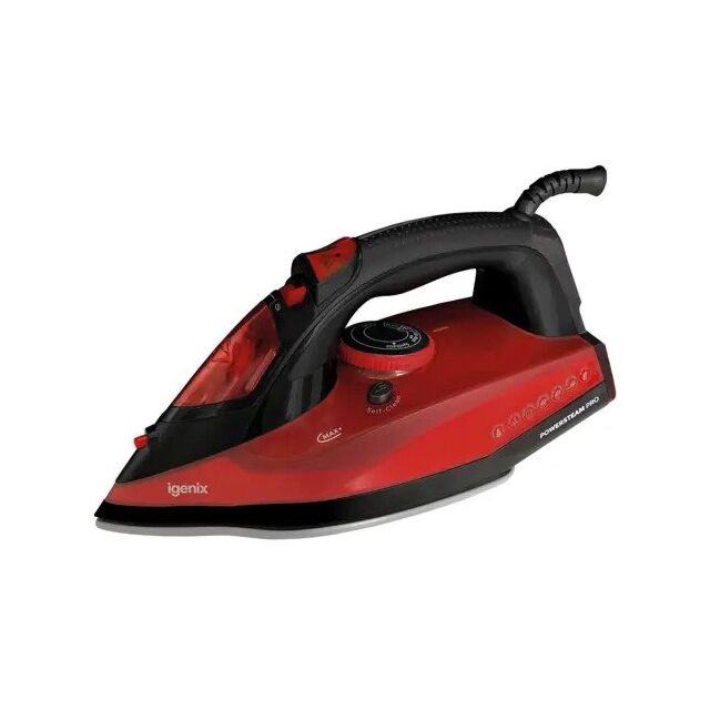 Igenix IG3126 Red/Black POWERSTEAM PRO 2600W STEAM IRON