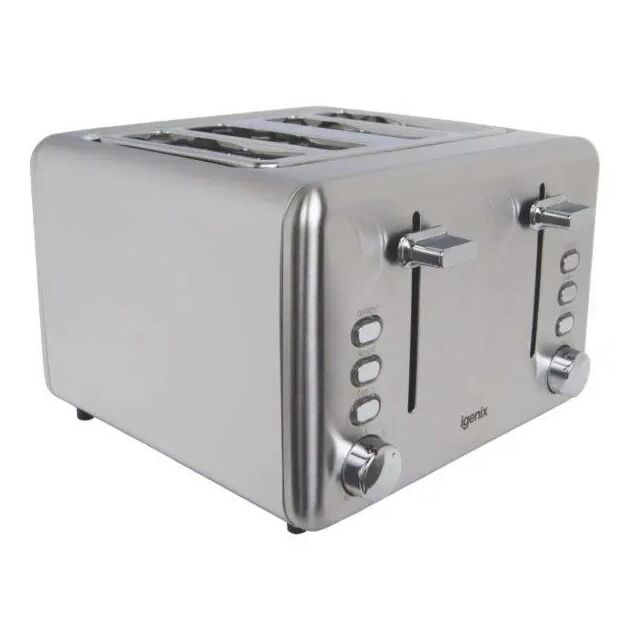 Igenix IG3204 Stainless Steel 4 Slice Toaster