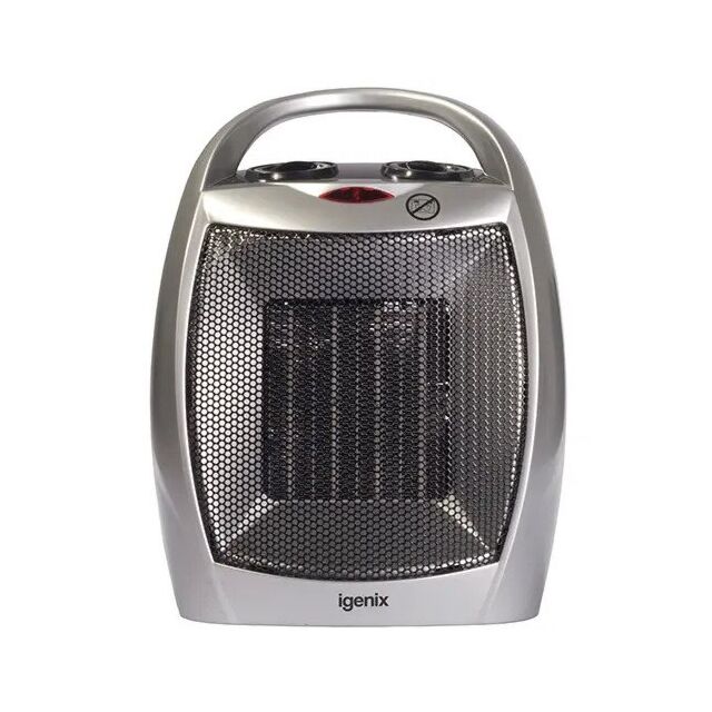 Igenix IG9030 Ceramic Fan Heater, 2 Heat Settings, 1800W