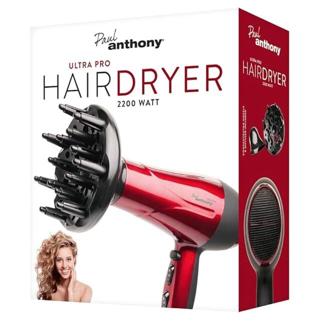Lloytron H152ORD Red Paul Anthony Ultra Pro Hairdryer