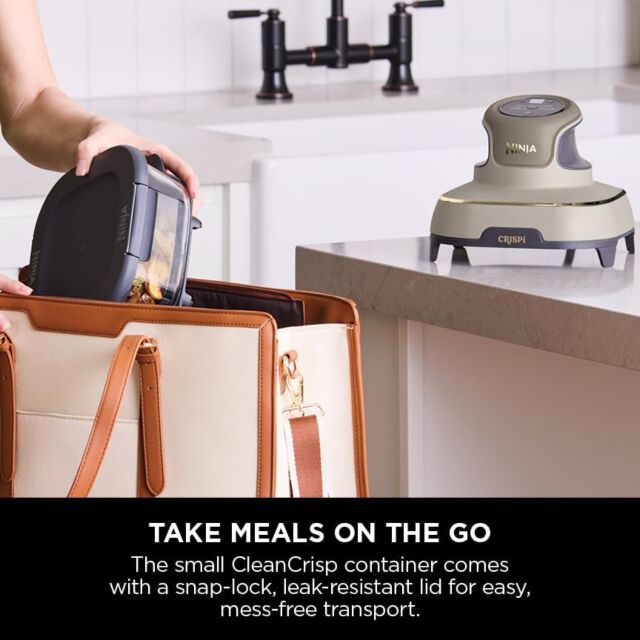 Ninja FN101UKST Stone CRISPi 4-in-1 Portable Glass Air Fryer