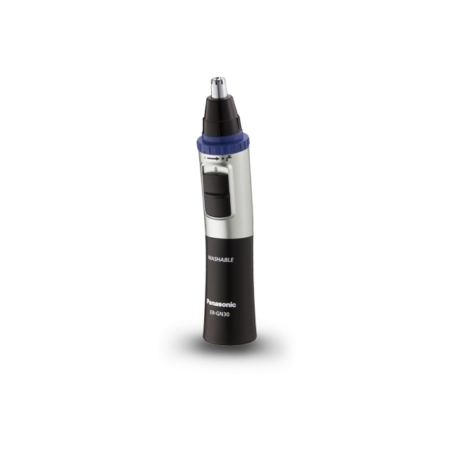 Panasonic ER-GN30-K Wet/Dry Nose + Ear Hair Trimmer with Vortex Cleaning System