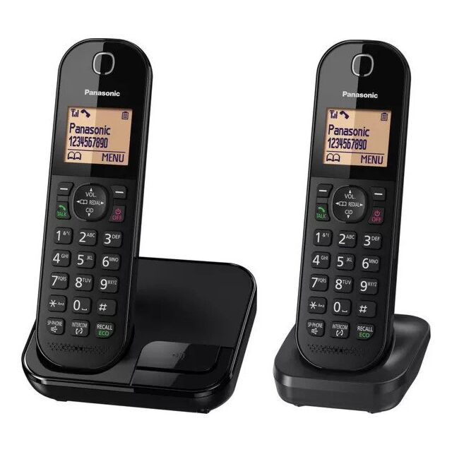 Panasonic KX-TGC412EB Black DECT Double Digital Phone With Nuisance Call Block