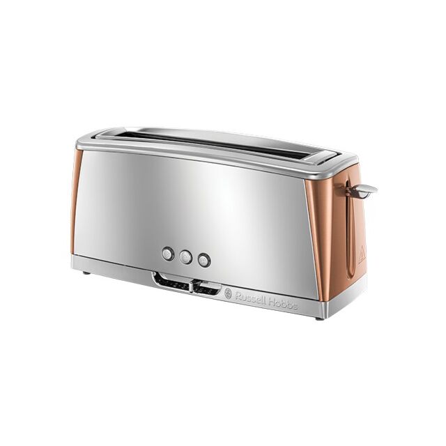 Russell Hobbs 24310 Steel/Copper Luna 2 Slice Long Slot 