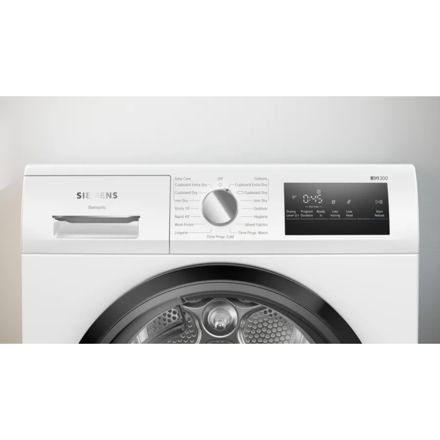 Siemens WT45N203GB White iQ300 Condenser Tumble Dryer 8kg