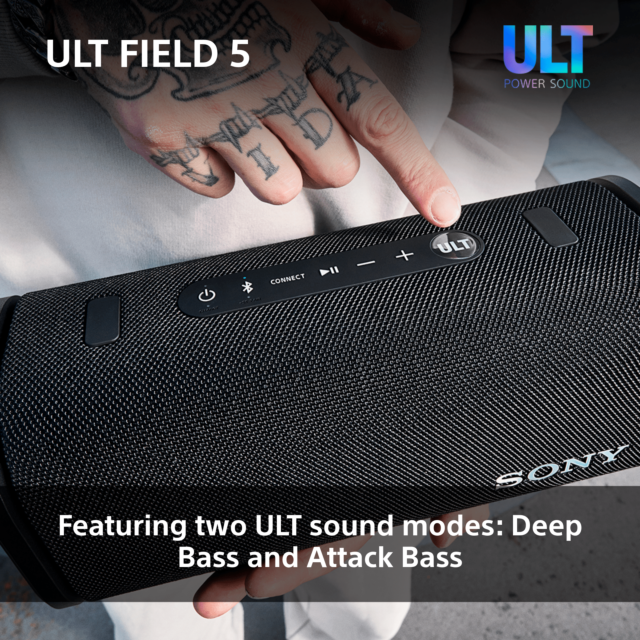 Sony SRSULT50B.CE7 Black ULT FIELD 5 Wireless Portable Speaker