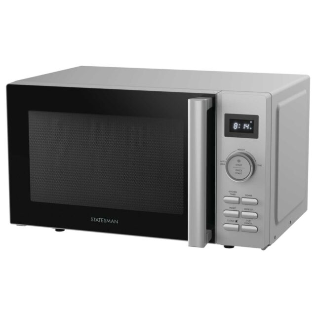 Statesman SKMS0820DSS Silver 20L 800W Digital Solo Microwave