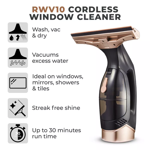 Tower T131001BLG Rose Gold Cordless Window Vac