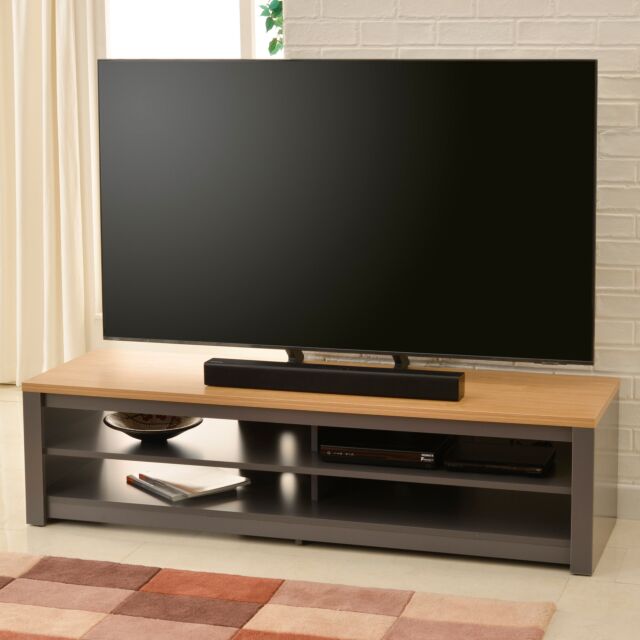 TTAP MEM1600GRY Grey Memphis 3 Shelf Wood Floorstand (1600mm wide)
