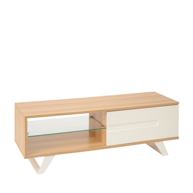 TTAP MIA-1050-0AK Light Oak Miami TV Stand with storage