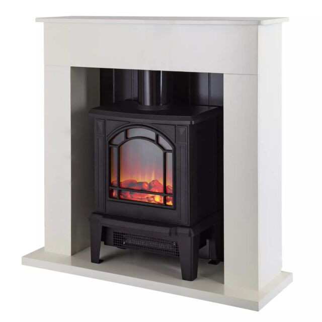 Warmlite WL45037W Ealing 1.8KW Compact Stove Fireplace Suite